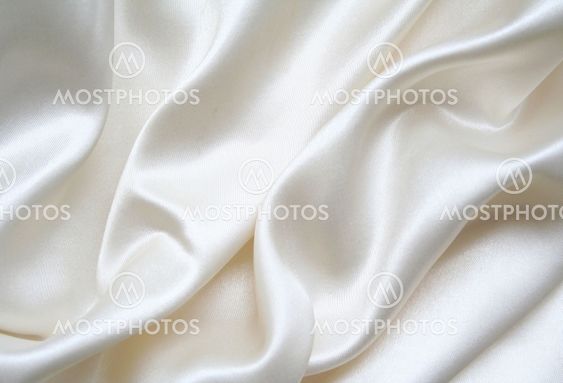 Smooth elegant white silk as background