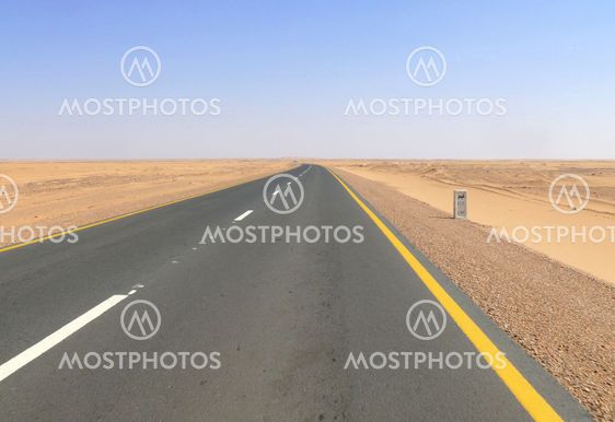 The road between Wadi Halfa and Khartoum.
