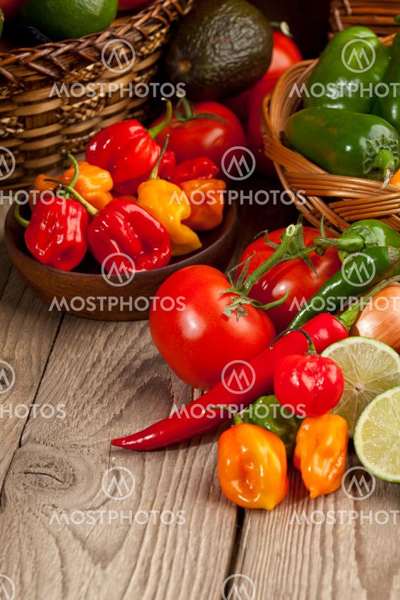 assorted kinds of mexican vegetables