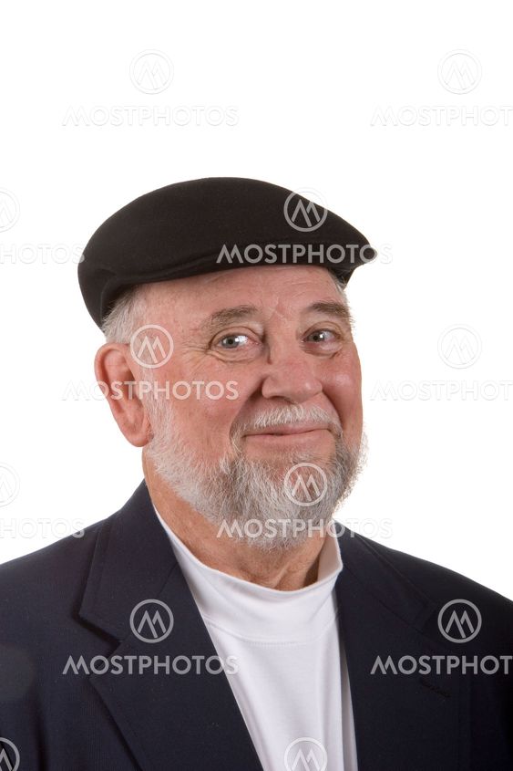Older Smiling Man with Hat