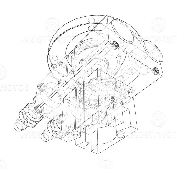 Abstract industry object concept. Vector