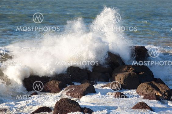 Sea in Biarritz, Aquitaine, France