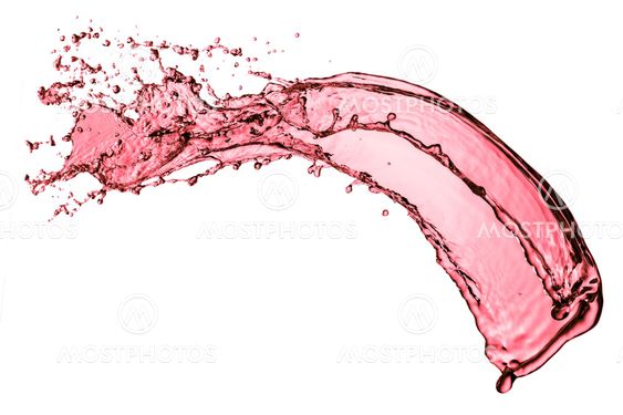 red wine splash