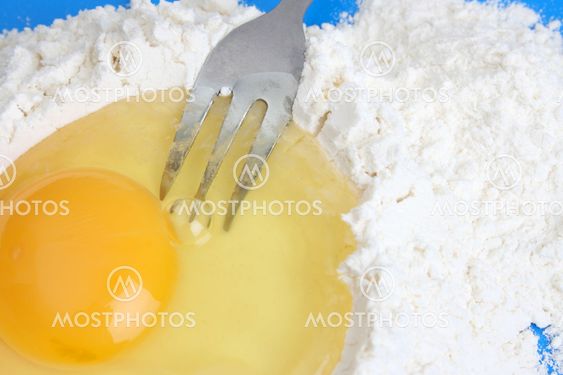 Ägg och mjöl