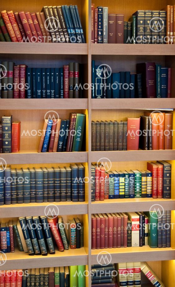 Hardbound Books in a Library