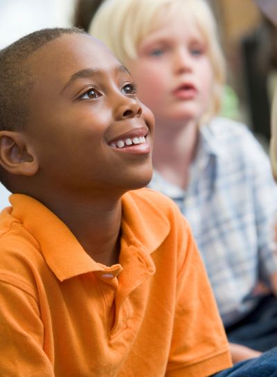 Boys in kindergarten class