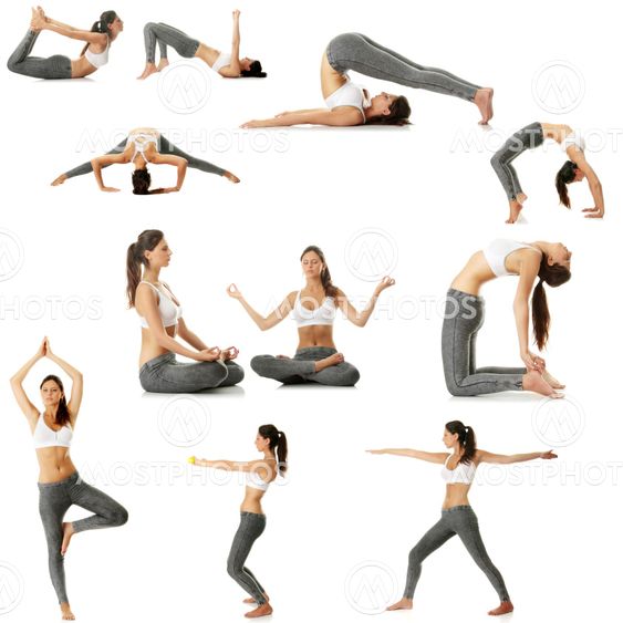 Young woman doing exercise