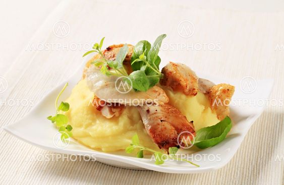 Chicken and mashed potato