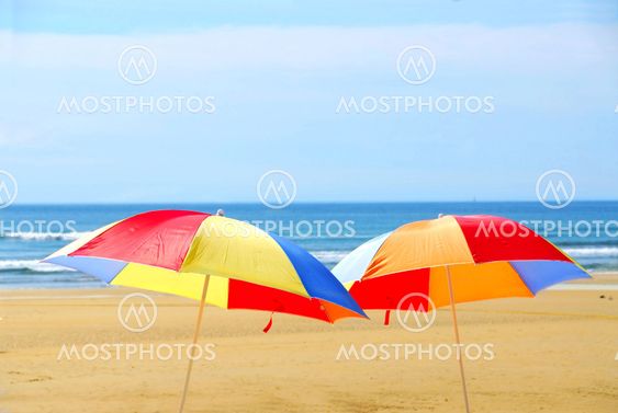 Beach umbrellas