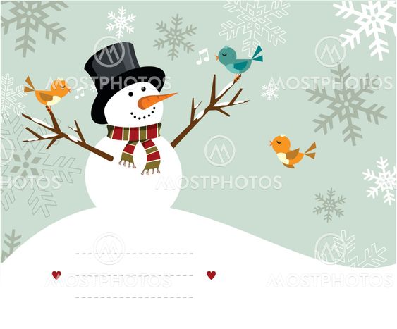 Snowman card