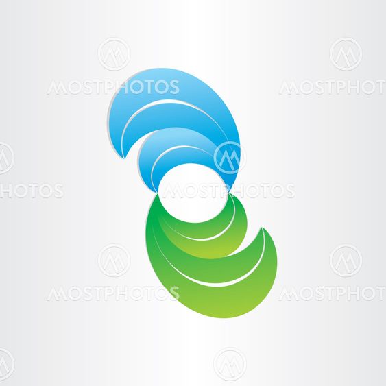 green and blue leaves abstract background