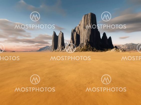 desert landscape without vegetation