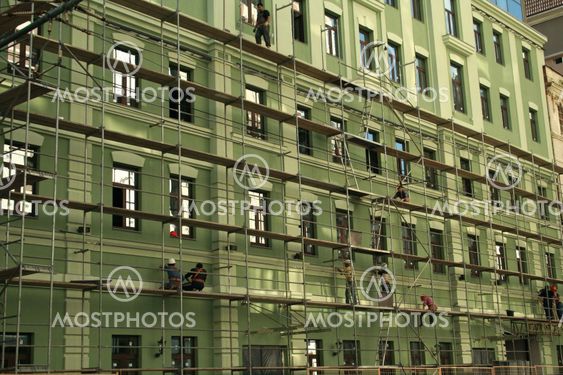 Restoration of urban stone building