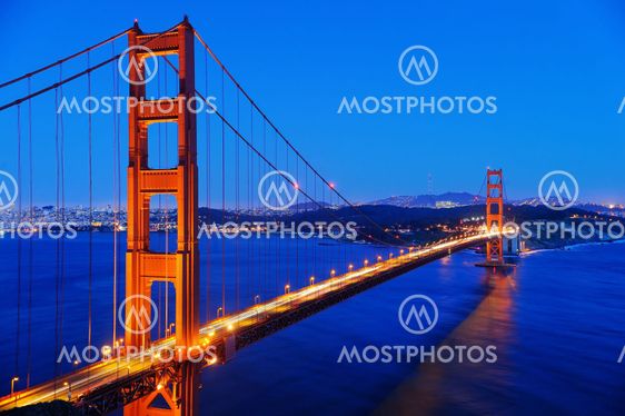Famous Golden Gate bridge