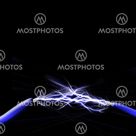 Spark between two wires