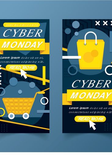 Cyber monday banner template