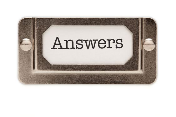 Answers File Drawer Label