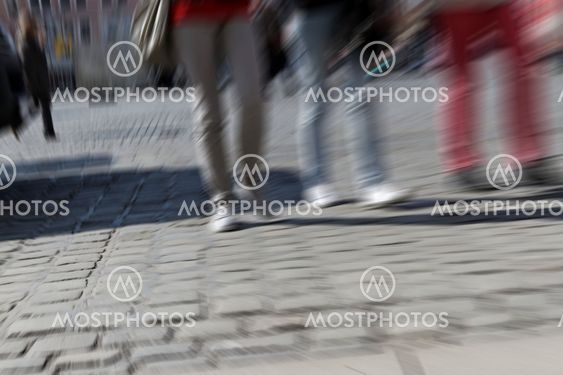 people moving