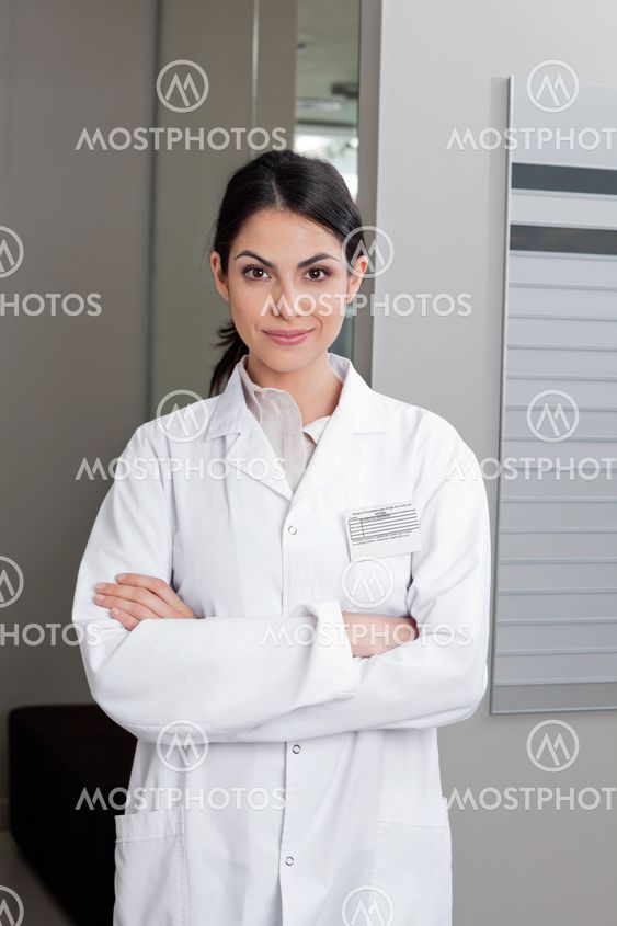 Female Optometrist With Arms Crossed