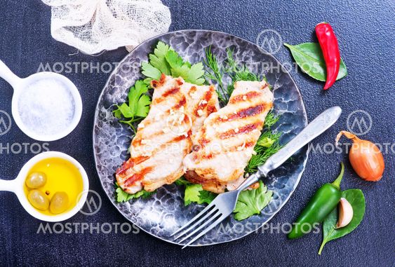 fried meat