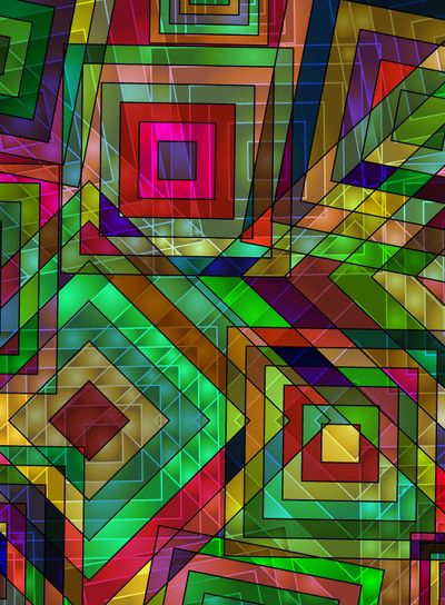 colored background image of the abstract chaos square