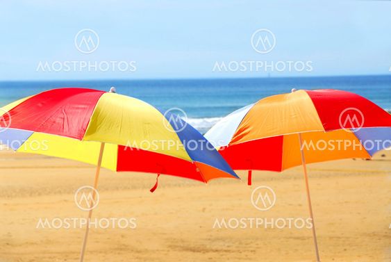 Beach umbrellas