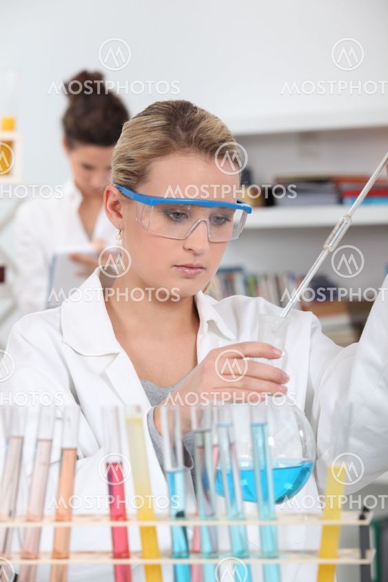Woman working in a laboratory