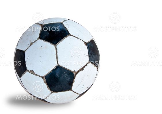 Old soccer ball