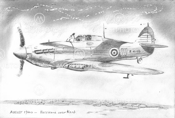 August 1940 Hurricane over Kent