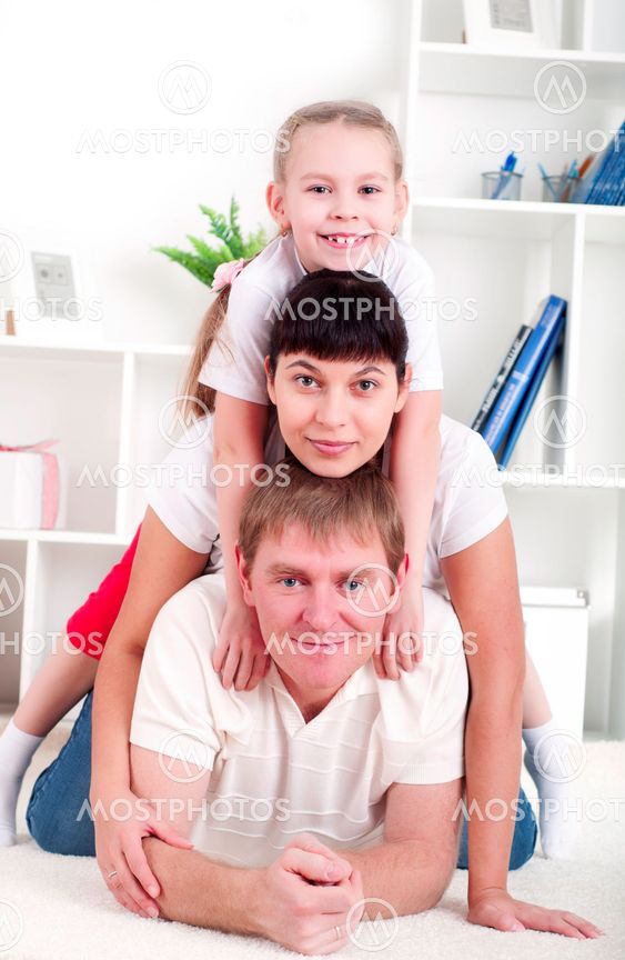 Portrait of happy family