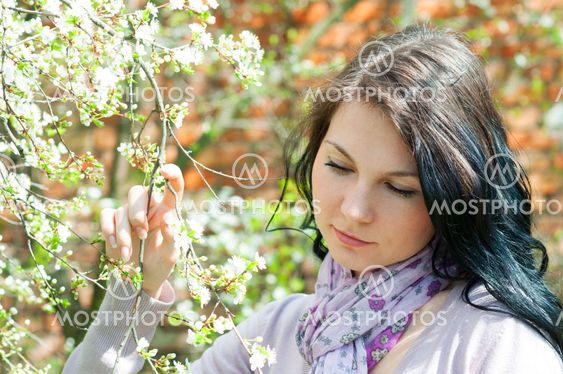 Portrait of beautiful woman