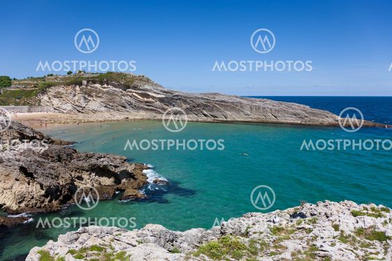 Beach of Sablon, Llanes, Asturias, Spain