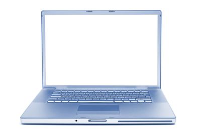 laptop on a white background