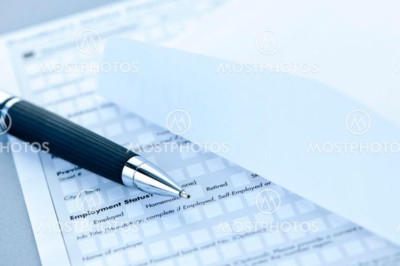 Financial application form