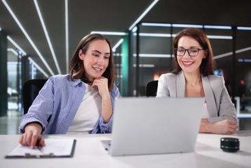 Female lawyer reviewing contract documents
