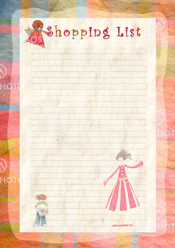 shopping list