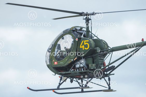 Helicopter HKP5 in the airshow at Orebro airport