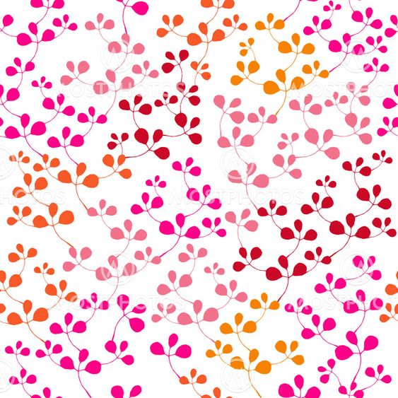 Bright seamless pattern with leaf