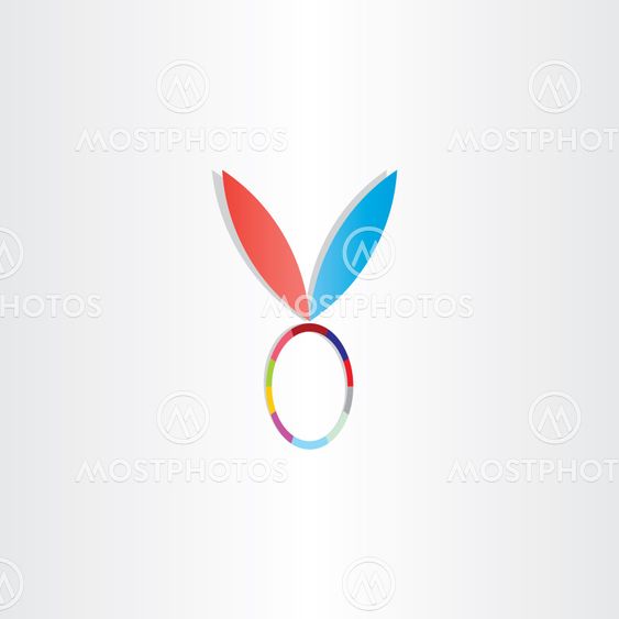 easter egg with rabbit ears