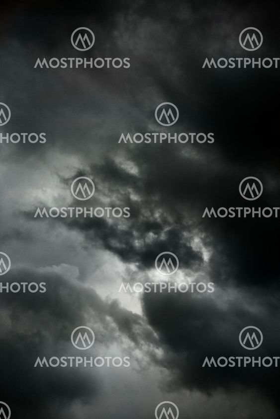 Dark storm clouds.