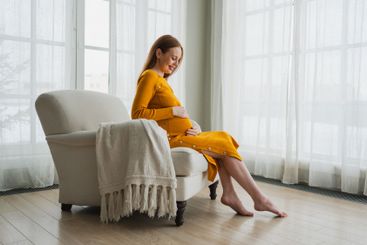 Pregnancy motherhood people expectation future. Pregnant...