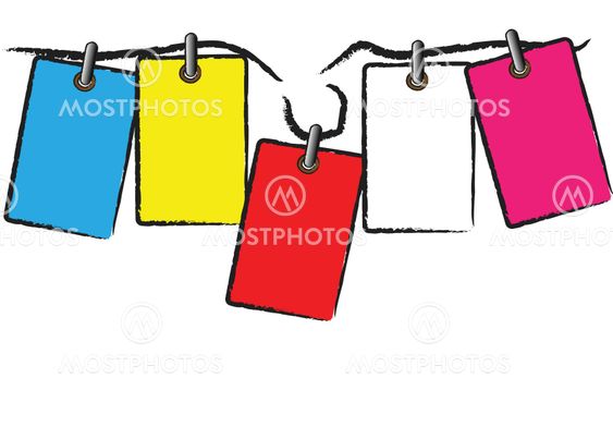 colorful label