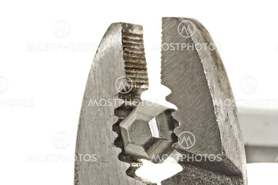 Slip joint pliers griping on