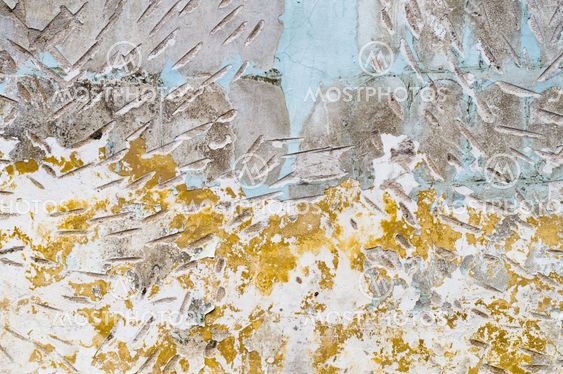Rough and dirty concrete wall background with paint patterns