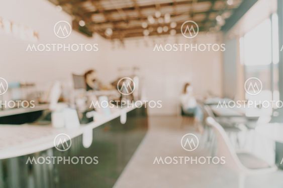 abstract blur coffee shop for background
