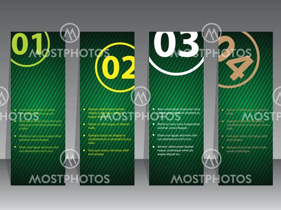 Infographic label set with striped background
