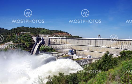 Alqueva big dam, south of Portugal.