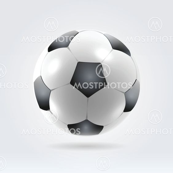 Beautiful realistic classic soccer ball