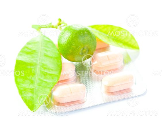 choice lemon or vitamins pill medical