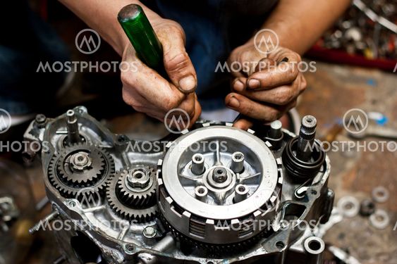 Motorcycle engine repair